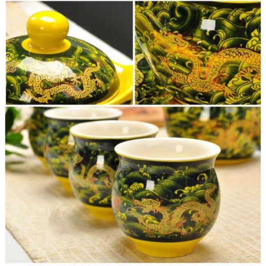 6客茶器揃 湯呑 急須ポット ．茶器セット ティーセット 龍たつ りゅう コップ 6客茶器揃 湯呑 急須ポット ．茶器セット ティーセット 龍たつ りゅう