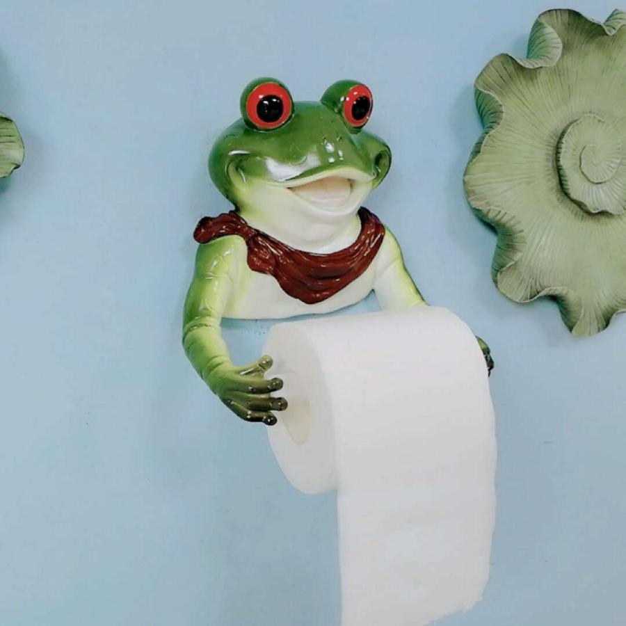 トイレットペーパーホルダー　バスルーム　カエル トイレットペーパーホルダー バスルーム カエル : 夢ハウス 4号店