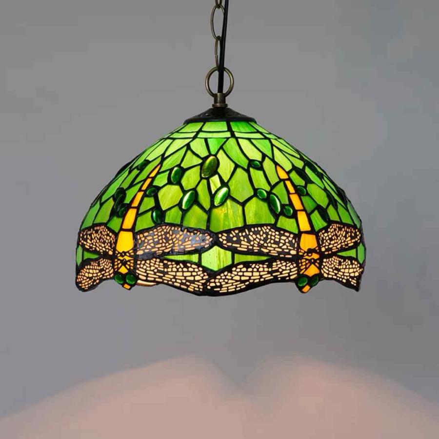 ステンドグラス．ペンダントライト豪華天井照明ステンドグラスランプ