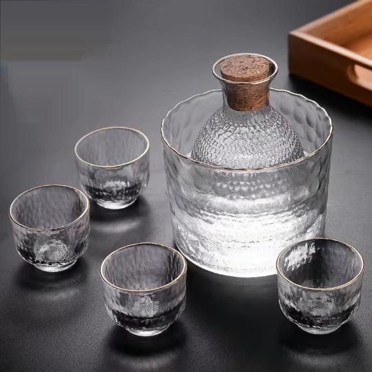 高級酒器 酒器6点セット 徳利 焼酎 とっくり 酒燗器 保温器 温燗 : 夢  