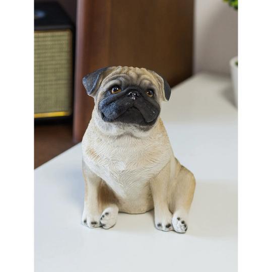 ガーデンオーナメント パグ 犬置物 パグ犬 飾り玄関 庭 ガーデン