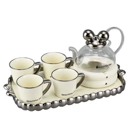 ティー・コーヒーカップセット カップ4客セット 陶磁器ティーセット