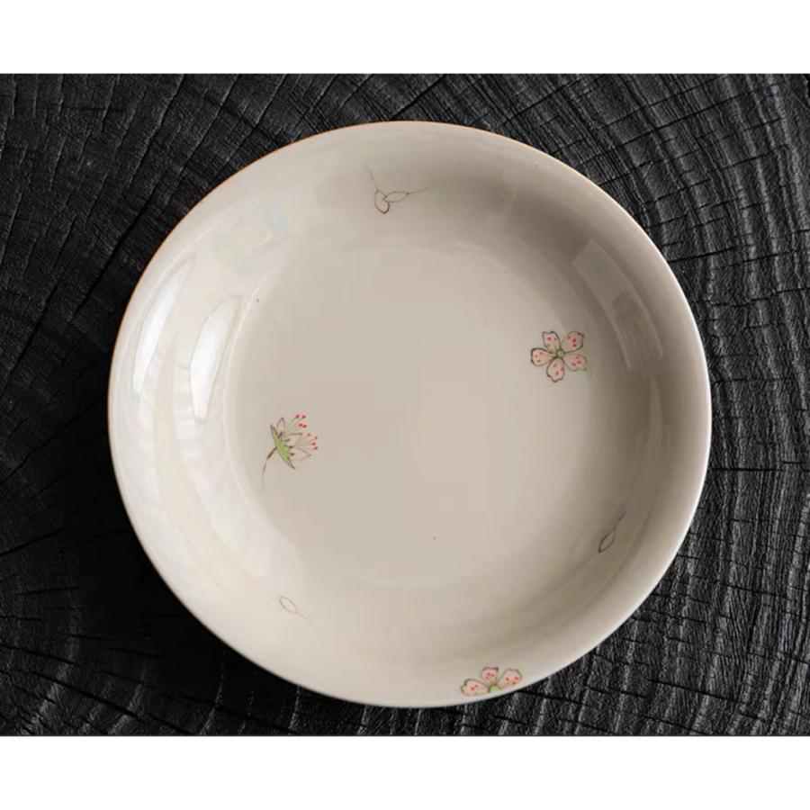 蓋碗 茶杯セット おしゃれ 花柄 桜さくら耐熱磁陶器製の中国茶器 1客