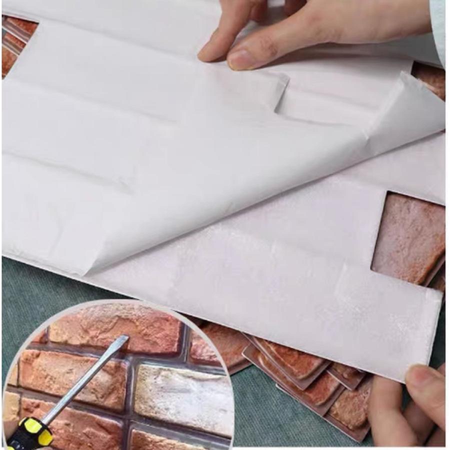 3D壁紙 リメイクシート 剥がせる DIY リフォーム 防水 立体シール : 夢
