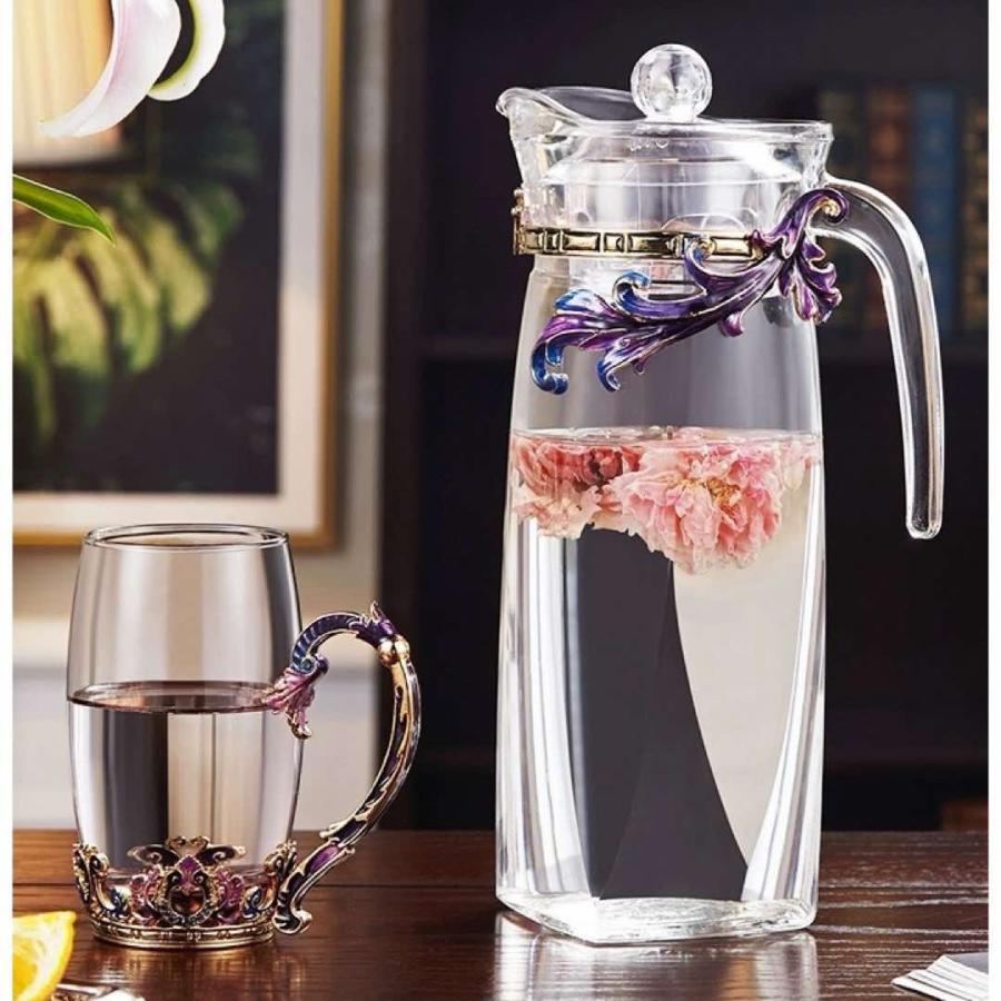 花柄ガラス製 ティーカップ セット食器 コーヒーカップ 豪華カップセット 花柄ガラス製 ティーカップ セット 食器 コーヒーカップ 豪華カップ