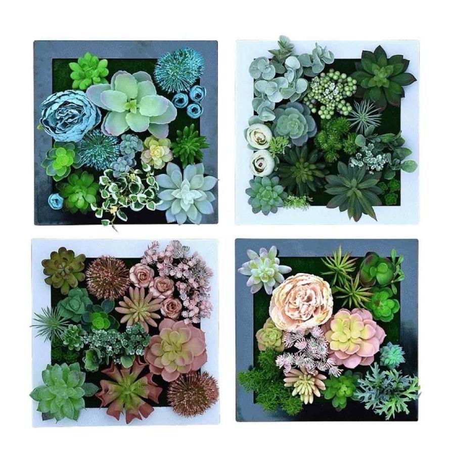 壁飾り 人工観葉植物 壁掛けインテリア ディスプレイ 壁掛けミックス