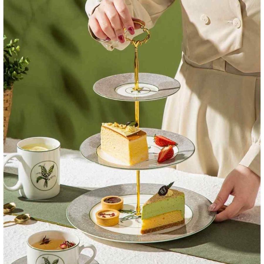 キッチン/食器 ケーキ スタンド プレート 3段セット アフタヌーン