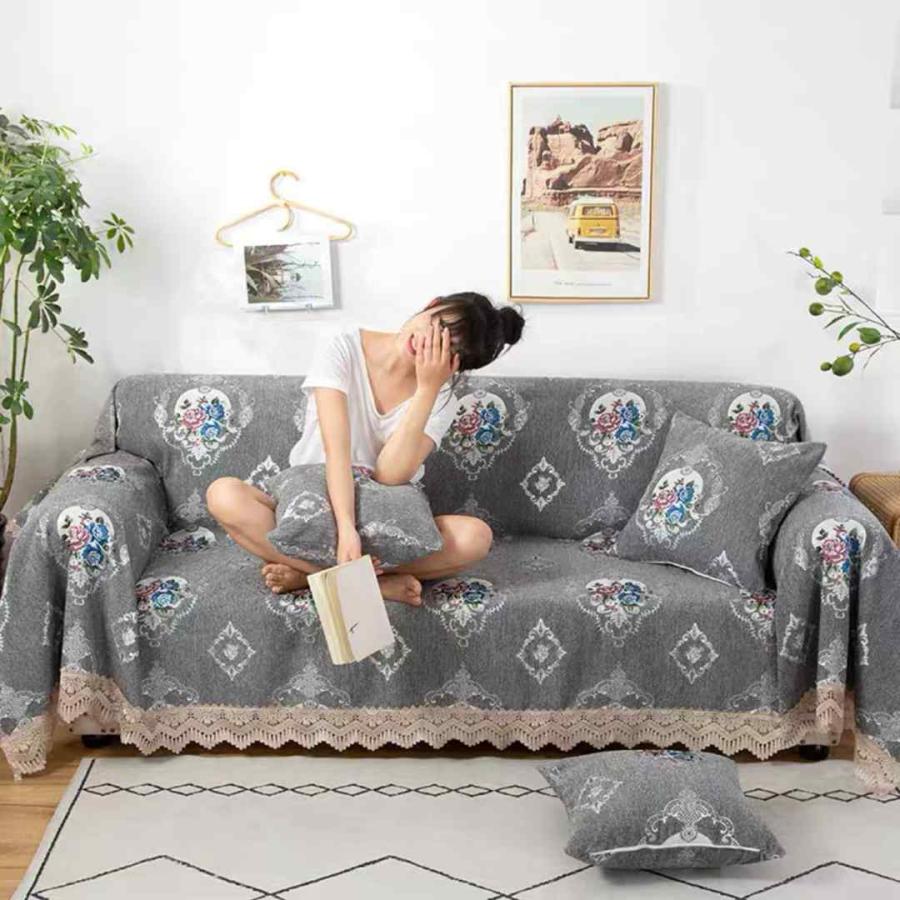 ソファーカバー ソファーシーツ3人掛けマルチカバー ．ソファー保護