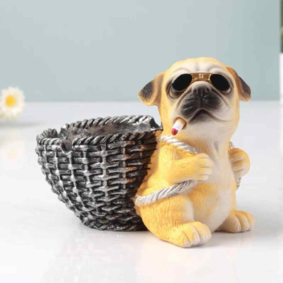 パグ 置物 小物入れドッグ 犬 収納ボックス 卓上収納 雑貨収納 かご 小物入れ パグ 置物 小物入れドッグ 犬 収納ボックス 卓上収納 雑貨収納 かご