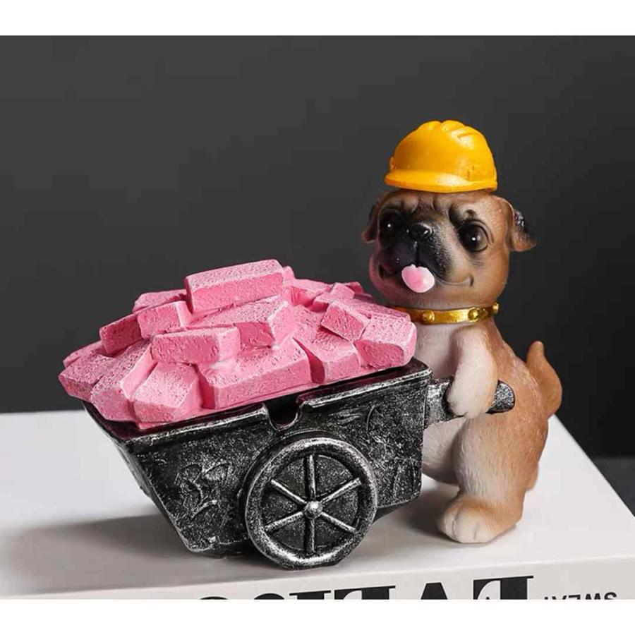 パグ 置物 小物入れドッグ 犬 収納ボックス 卓上収納 雑貨収納 かご