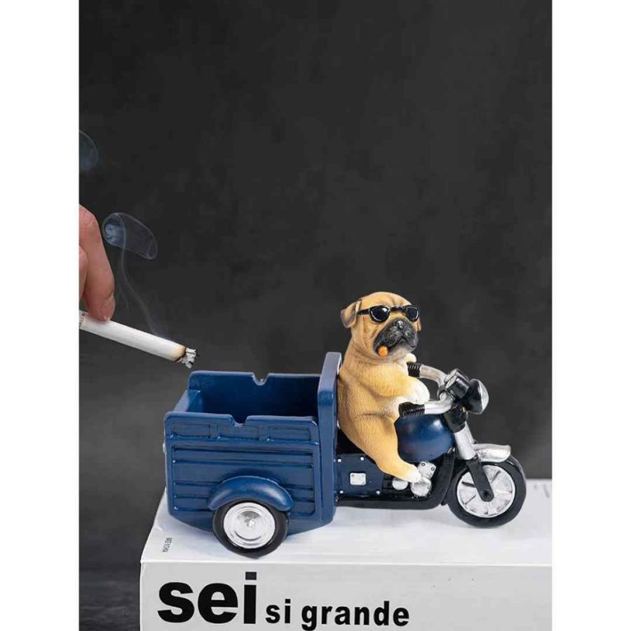犬型 灰皿 イヌ 卓上収納 小物入れ パグ雑貨 キーケース 置物 PUG : 夢
