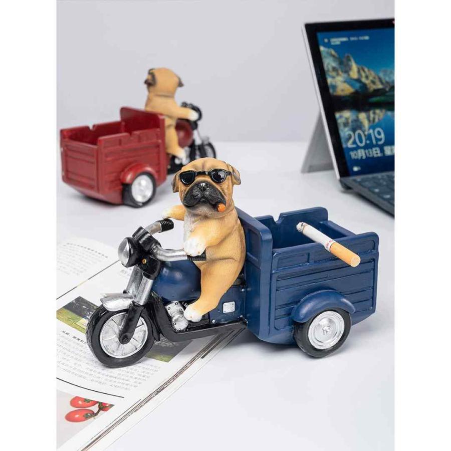 犬型 灰皿 イヌ 卓上収納 小物入れ パグ雑貨 キーケース 置物 PUG : 夢
