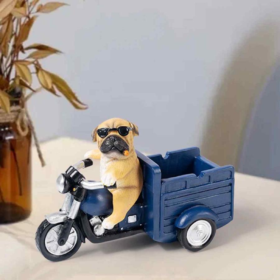 犬型 灰皿 イヌ 卓上収納 小物入れ パグ雑貨 キーケース 置物 PUG : 夢