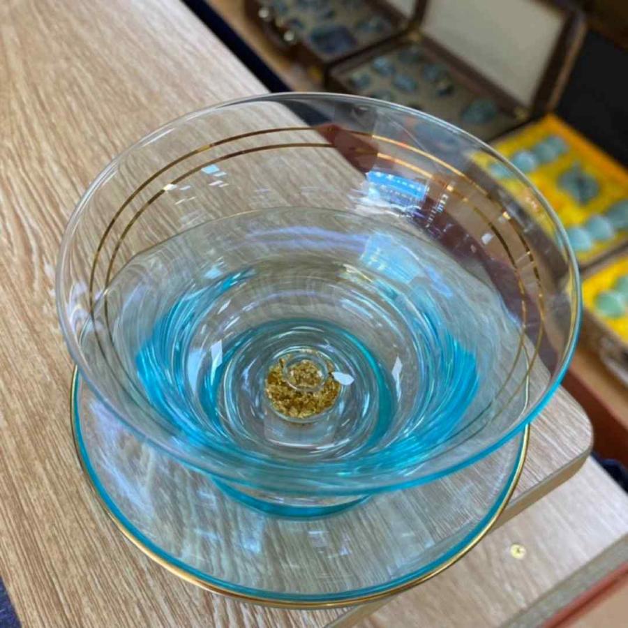高級 蓋碗 茶杯セット 金箔入れ おしゃれ 耐熱ガラス製の中国茶器 1客