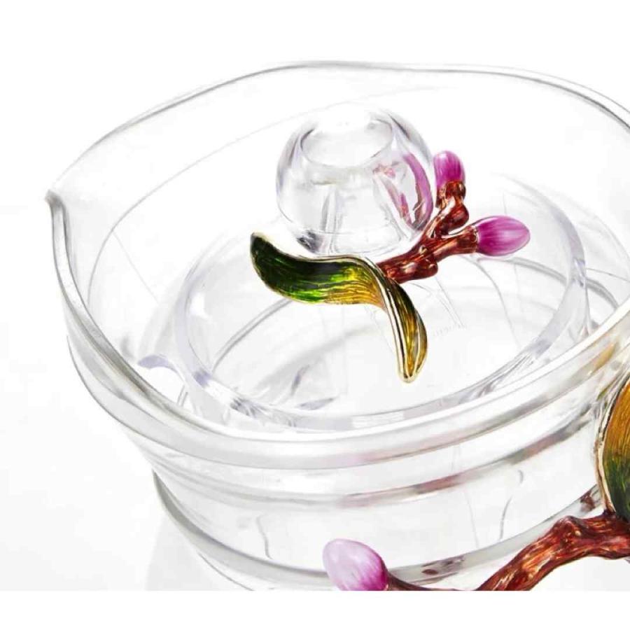 花柄ガラス製 ティーカップ セット 食器 コーヒーカップ 豪華カップ