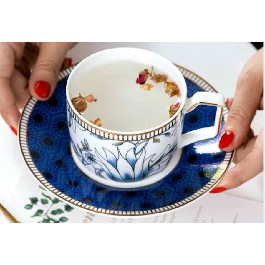 ティー・コーヒーカップセット カップ＆ソーサー6客セット ．陶器