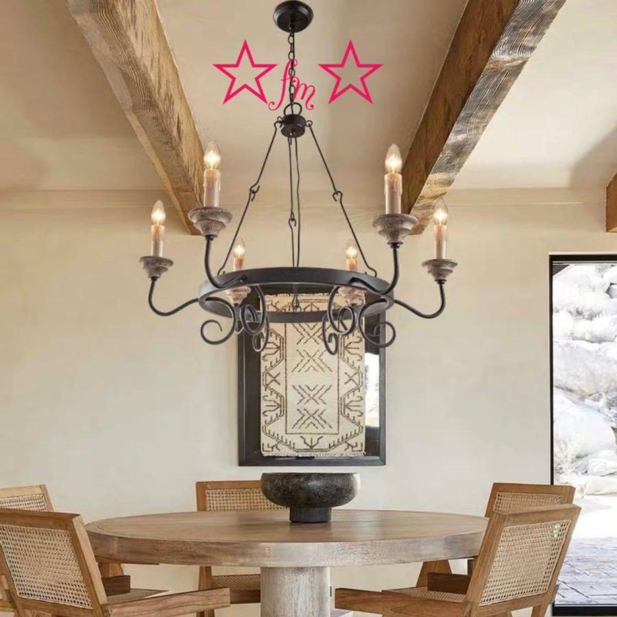 A36680 高級ペンダントライト アンティーク調 ．洋風照明 シャンデリア 北欧デザイン シーリングライト不可 6灯