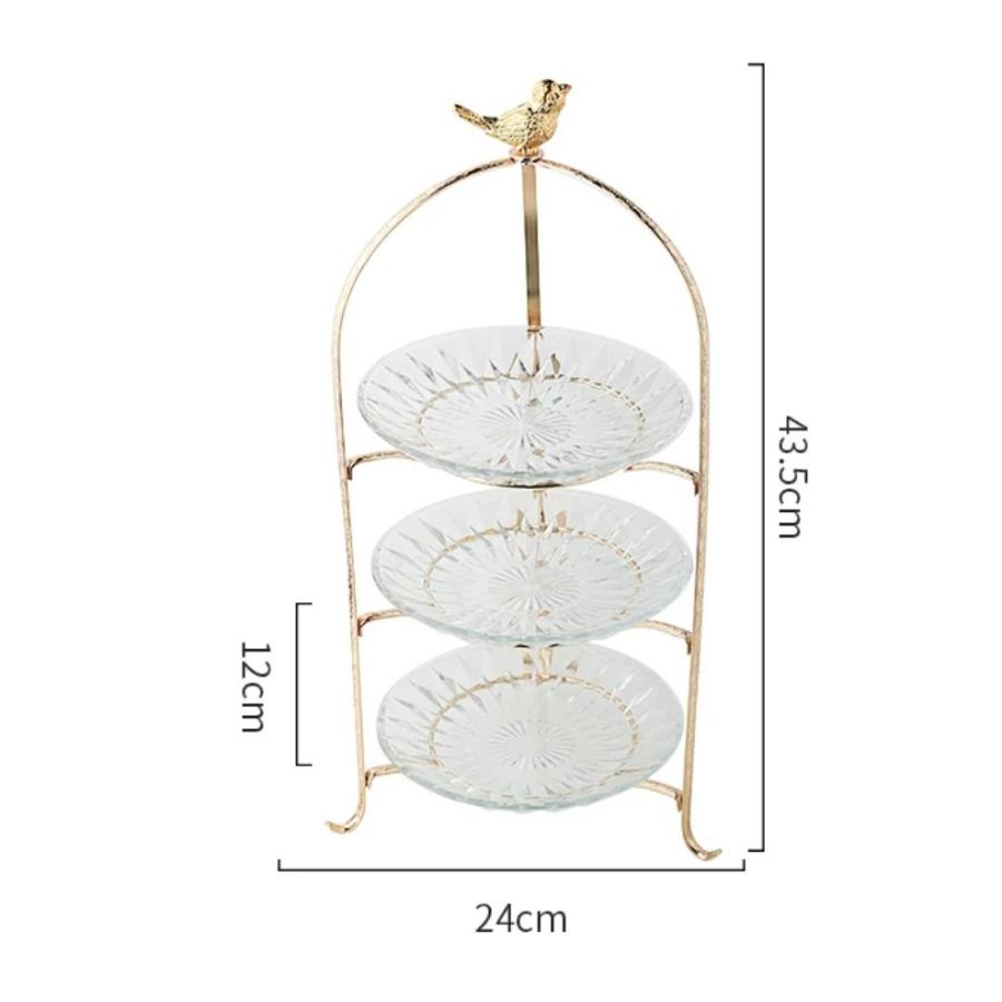 20220714-11 ケーキ スタンド プレート3段セット アフタヌーンティー