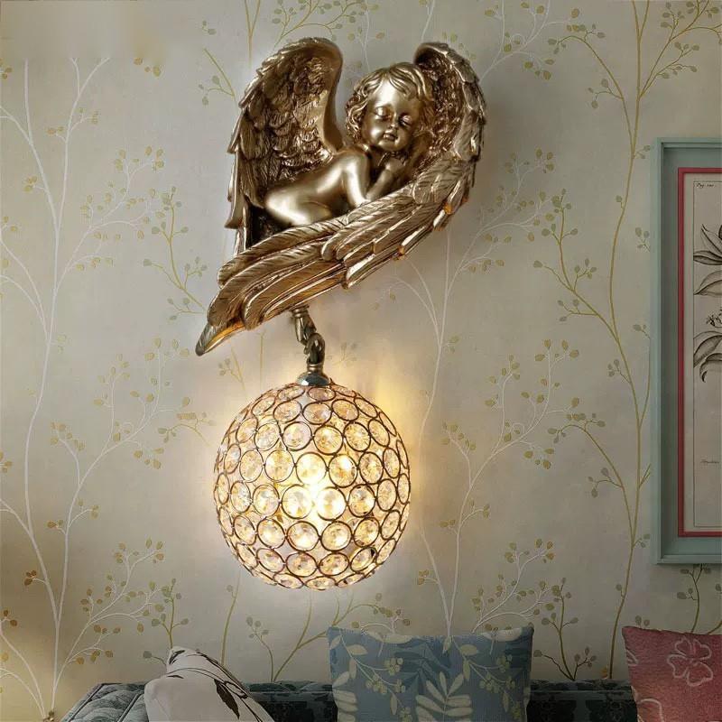 20220717-28 高級壁掛け照明 天使 壁掛け灯 インテリア照明 玄関灯  