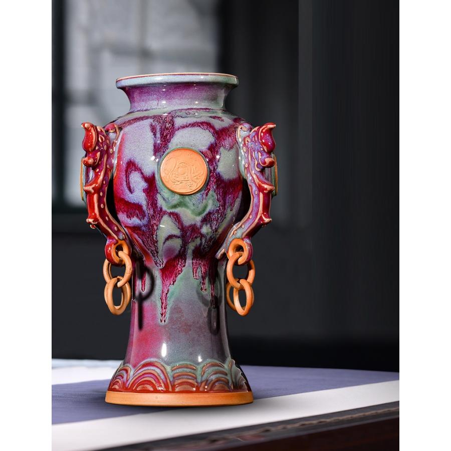 VA103花瓶 かびん 花器 花入れフラワーベース インテリア 雑貨 陶器 :A