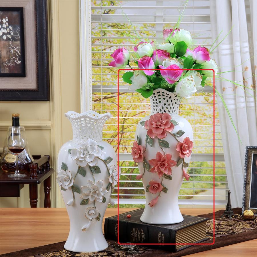 VA15花瓶 かびん 花器 花入れフラワーベース インテリア 雑貨 花柄 陶器_3