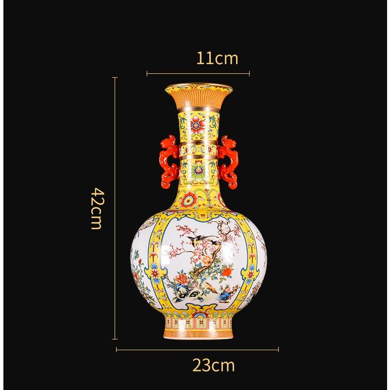 VA80花瓶 かびん 花器 花入れフラワーベース インテリア 雑貨 花柄 陶器_5
