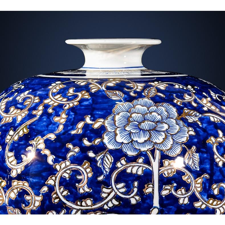 VA93-2花瓶 かびん 花器 花入れフラワーベース インテリア 雑貨 花柄 陶器_2