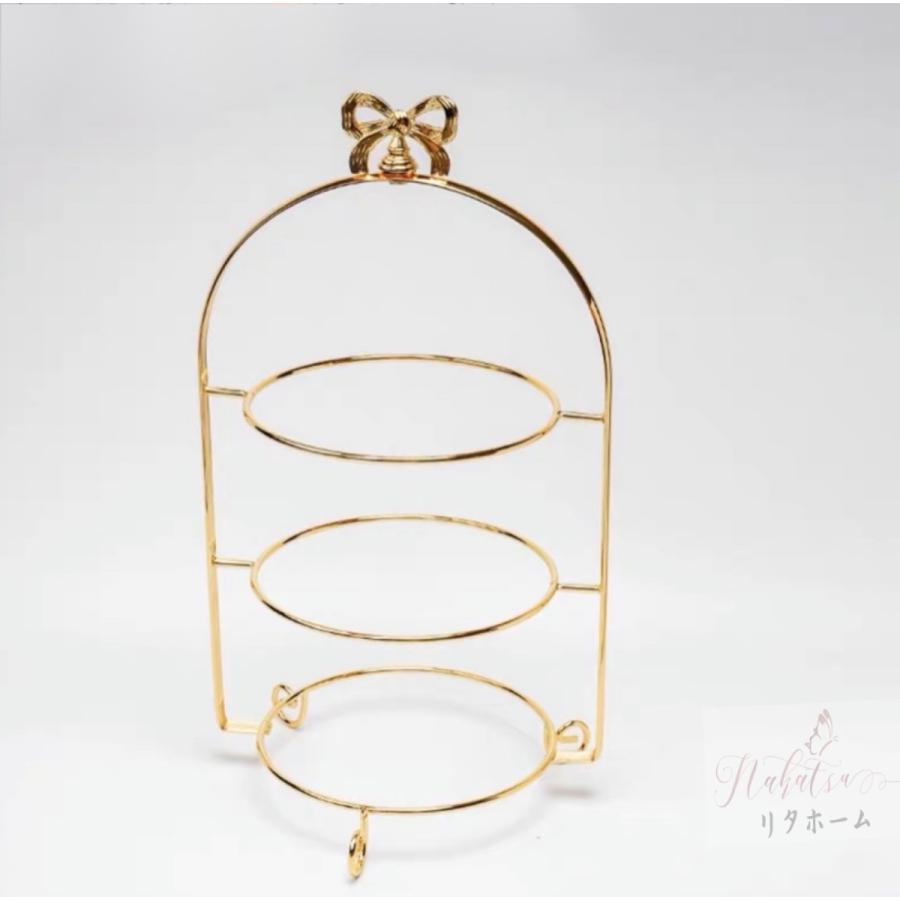 A032 ケーキ スタンド プレート 3段セット アフタヌーンティー
