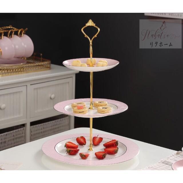 ウェッジウッド キャベンディッシュ アフタヌーンティー用3段ケーキ