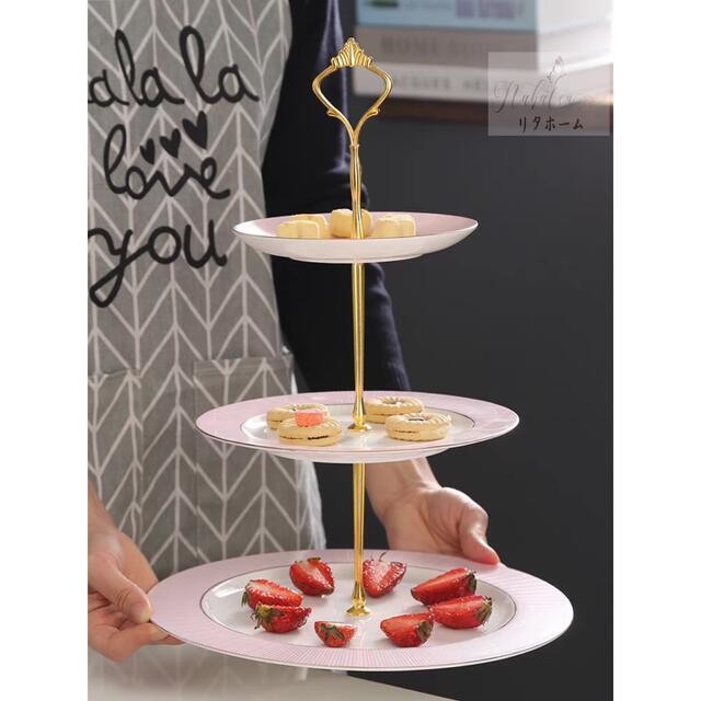 ミントン ハドンホール アフタヌーンティー用3段ケーキスタンド