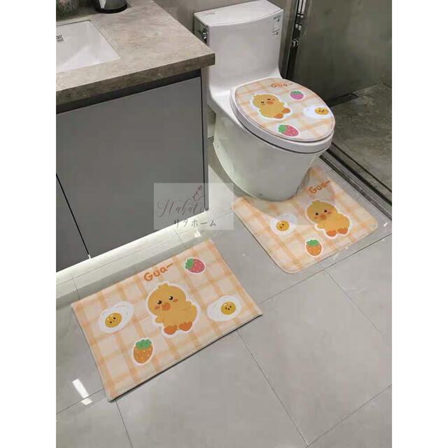 トイレマットセット可愛い　トイレカバー用品4点セット