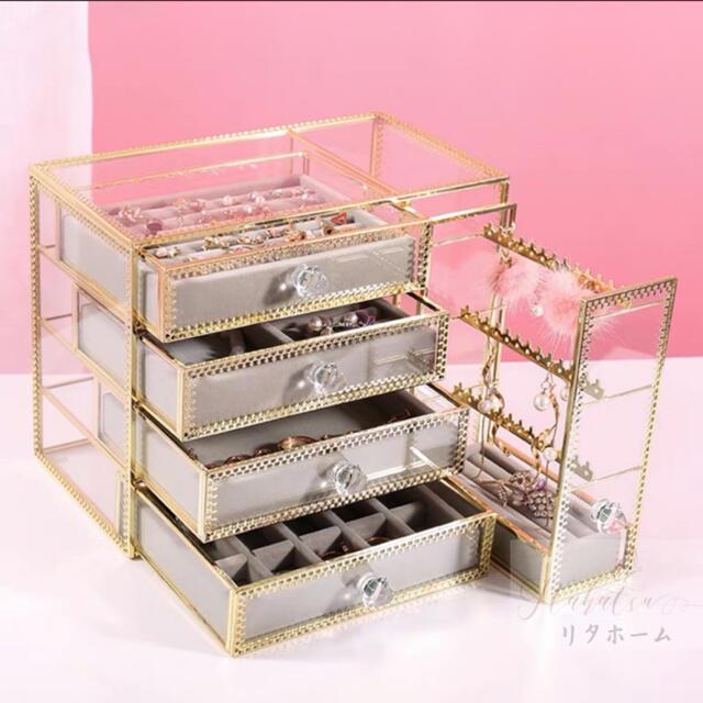 アクセサリー入れ ジュエリー箱 大量収納ピアス イアリング