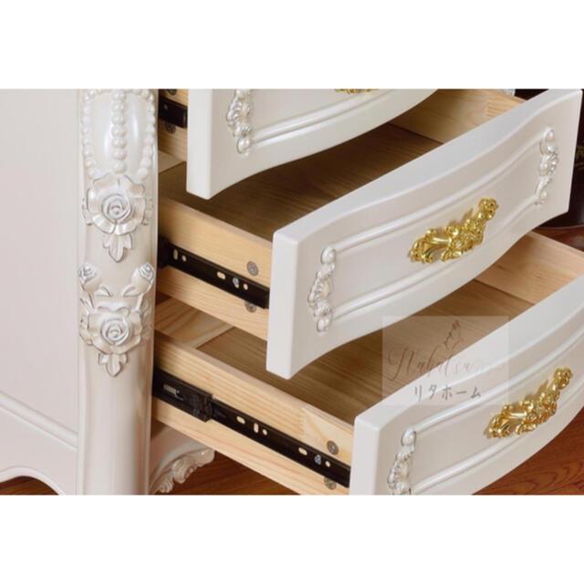 秋冬の主役◎ 高級サイドテーブル ロココ調 ヨーロッパスタイル お姫様家具 収納キャビネット 【9090746345】(32538円)