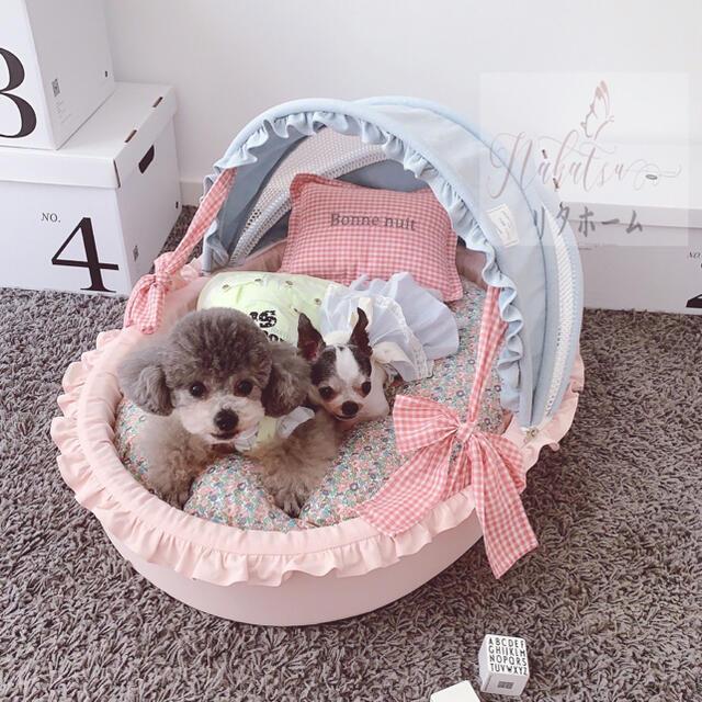 【希少品】 犬小屋 ペット用ベッド　豪華犬用ベッド　犬猫ペットハウス 【2154271153】(11990円)