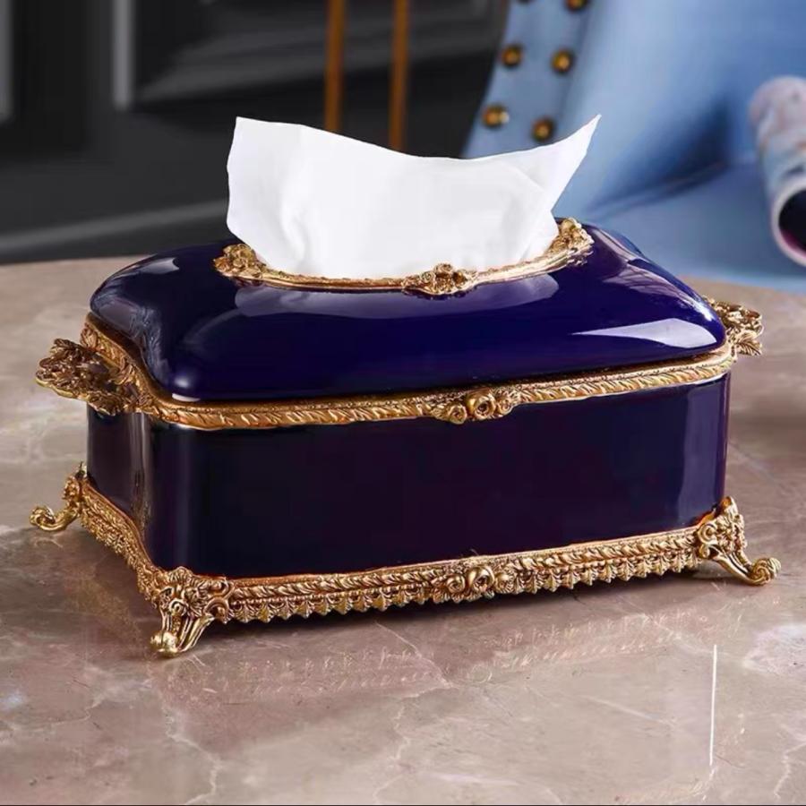 高級陶器 ティッシュケース テッシュボックス ティッシュカバー : 夢  