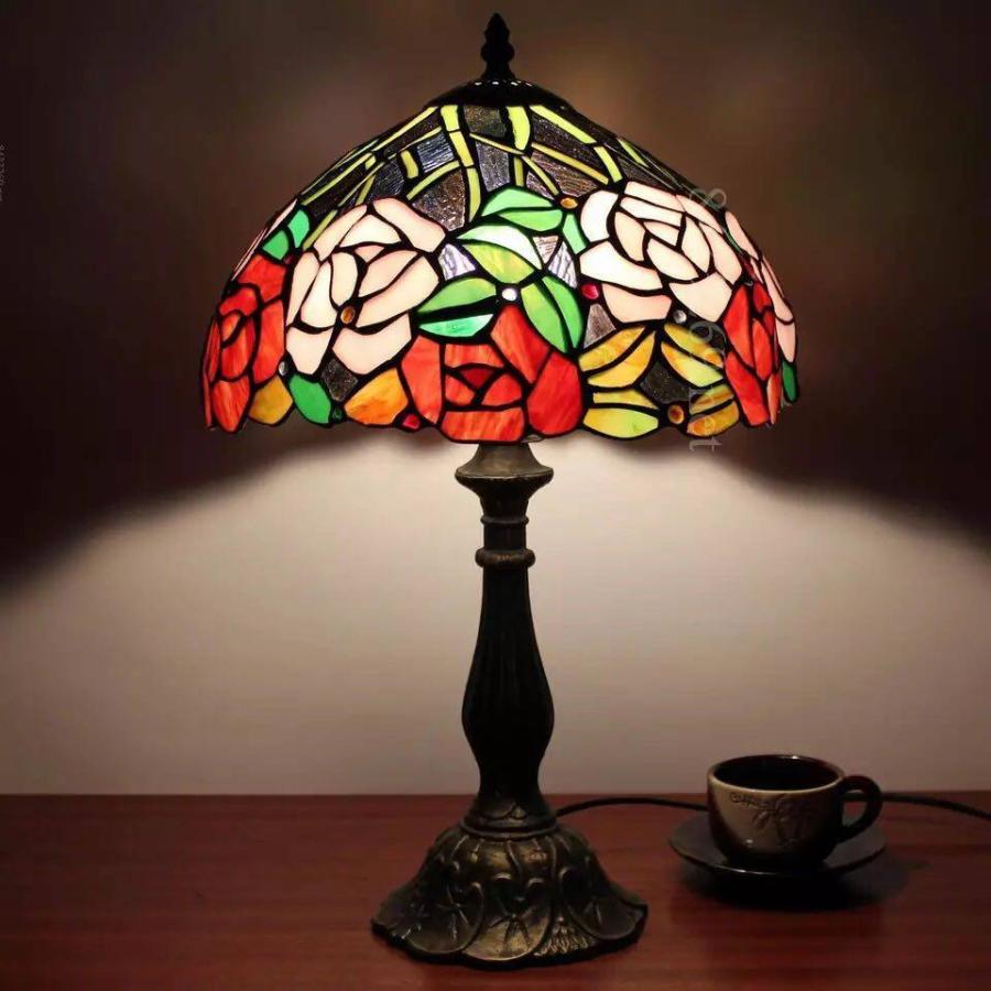 豪華ステンドグラスランプ 卓上スタンド 豪華テーブルランプ卓上照明