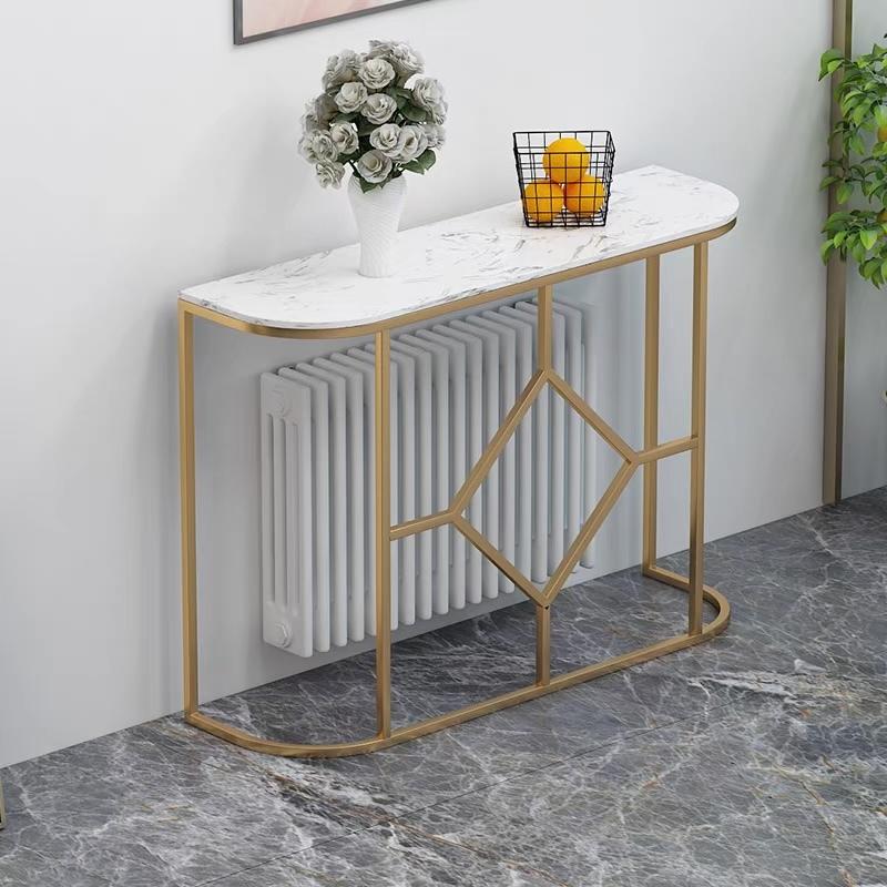 現品発送 A23381 高級サイドテーブル 人造大理石コンソールテーブル 玄関テーブル 花台 電話台 アンティーク調デザイン．幅100cm 【BCD1896517073】(67881円)