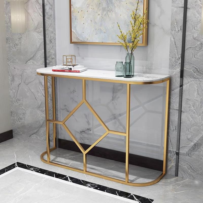 現品発送 A23381 高級サイドテーブル 人造大理石コンソールテーブル 玄関テーブル 花台 電話台 アンティーク調デザイン．幅100cm 【BCD1896517073】(67881円)