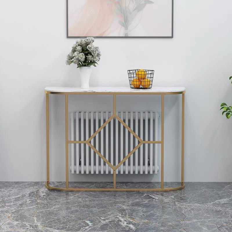 現品発送 A23381 高級サイドテーブル 人造大理石コンソールテーブル 玄関テーブル 花台 電話台 アンティーク調デザイン．幅100cm 【BCD1896517073】(67881円)