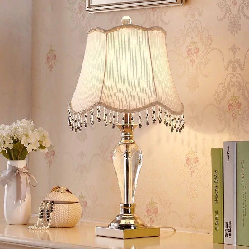 A22636 照明スタンドライト テーブルランプ デスクライト 卓上ステンド 高級水晶スタンド