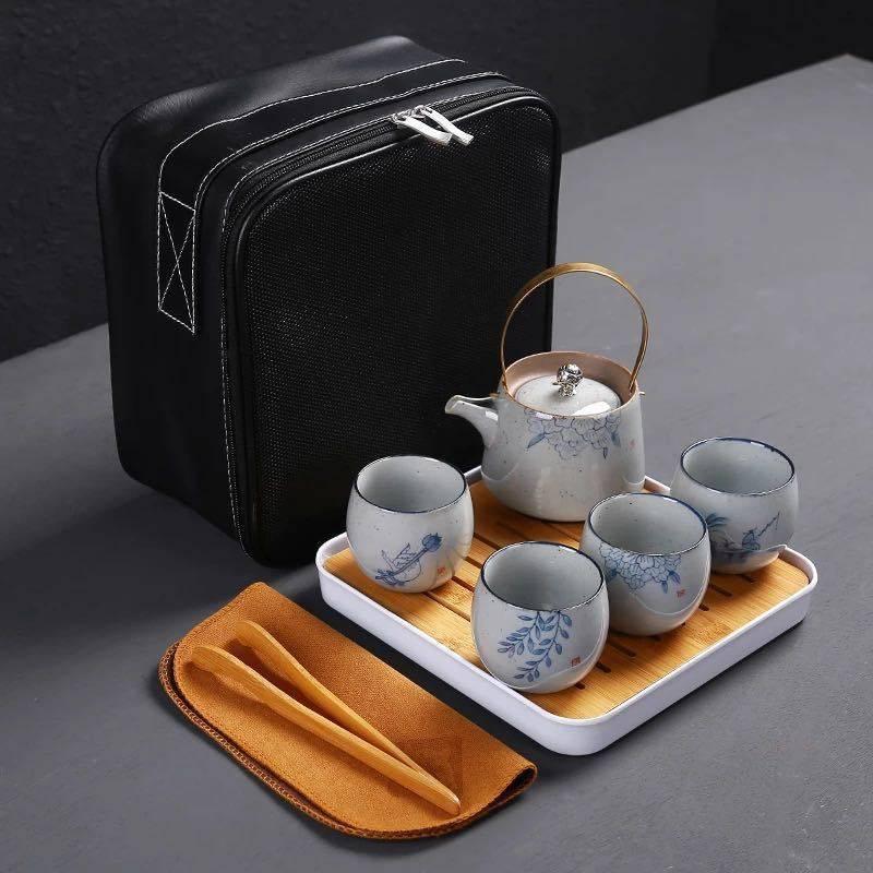 備前焼 茶器一式 急須 湯冷まし 湯のみ5客 木箱 未使用品 備前焼 茶器