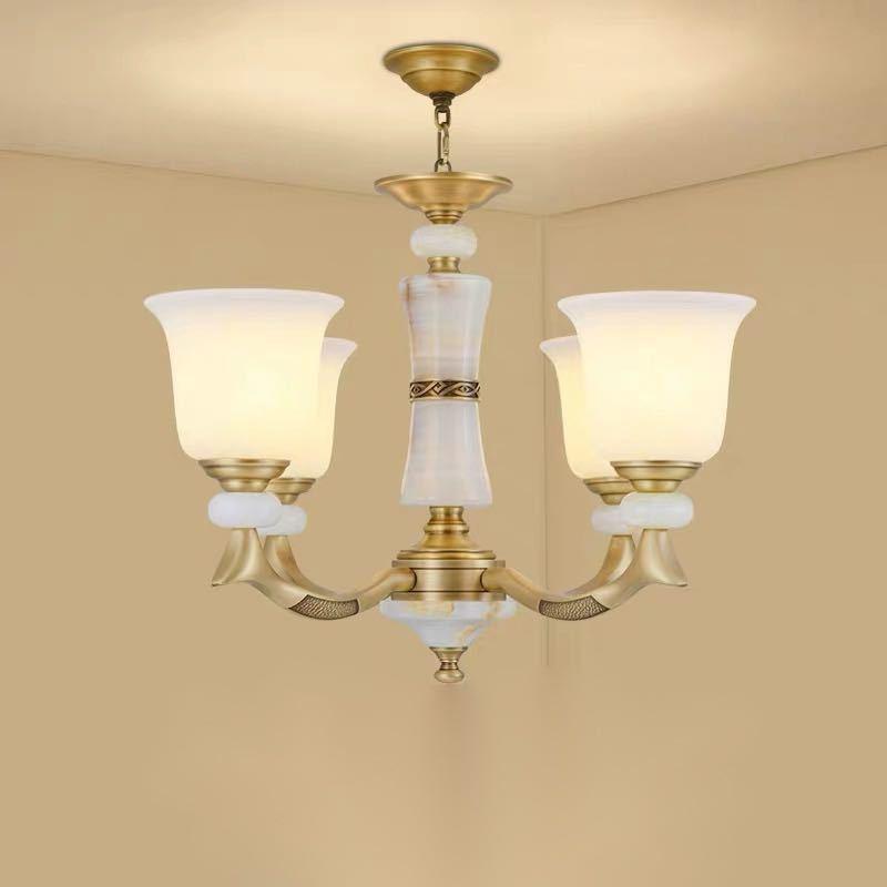 A01909 高級天井照明 ペンダントライト．洋風照明　シャンデリア　北欧デザイン シーリングライト不可 4灯