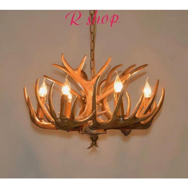 A16171 ペンダントライト アンティーク調 洋風照明．シャンデリア．北欧デザイン 鹿の角 6灯