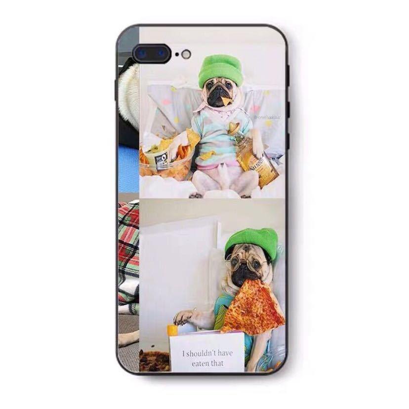 A30810 パグ雑貨 携帯ケース iPhoneX/XS ハードケース iPhoneXSMax XR ケース 8/8Plus 7/7Plus カバー パグ pug ．｜motor-addiction