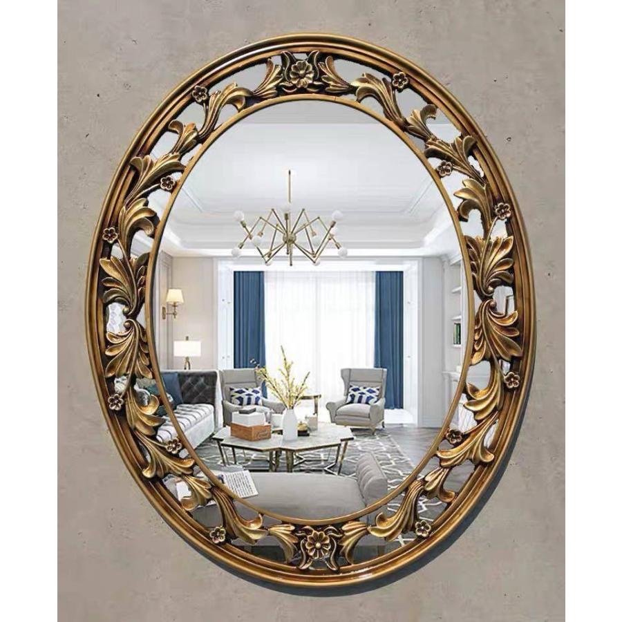 A11892 壁掛け鏡 壁掛け ．壁掛けミラー ウォールミラー 61x75cm 高級豪華鏡 アンティーク調