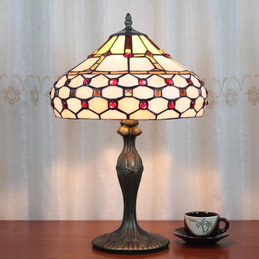 A20801 ステンドグラスランプ 卓上スタンド ．豪華テーブルランプ 卓上照明