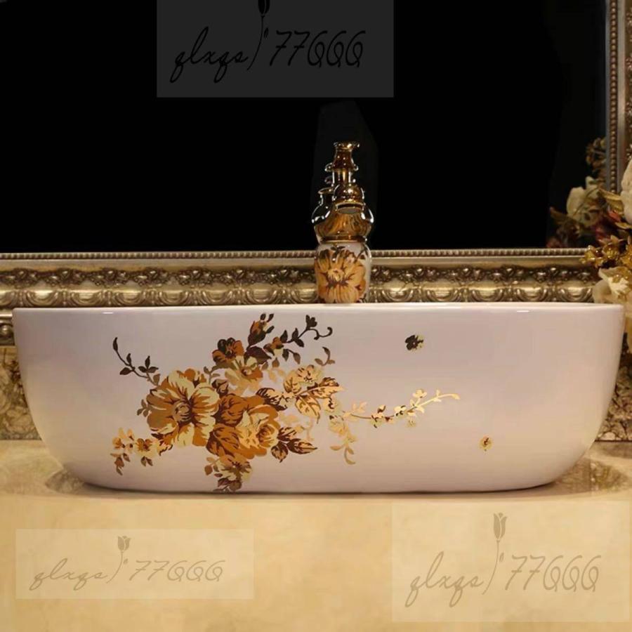 A25872 高級洗面台 洗面ボウルセット 洗面ボール 陶器 手水鉢 ．手洗器