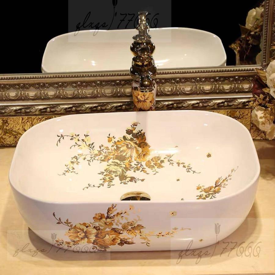 A25872 高級洗面台 洗面ボウルセット 洗面ボール 陶器 手水鉢 ．手洗器