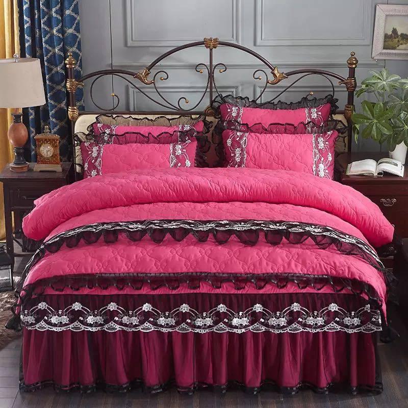 A12893 高級感ベッド用品4点セット掛け布団カバー 枕カバー ベッドパッド ワイドダブルサイズ