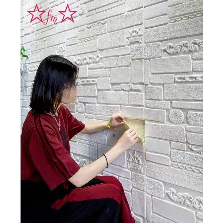 20枚 70cm×70cm ．背景壁 3D立体レンガ模様壁紙 防水 汚い防止\ 20枚 70cm×70cm 背景壁 割引 3D立体レンガ模様壁紙 防水汚い防止カビ